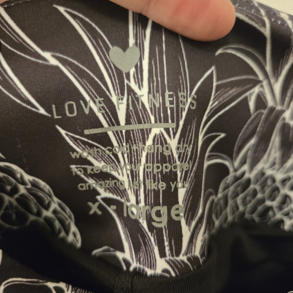 Pineapple Print Women's Athletic Shorts - Picture 2 of 2